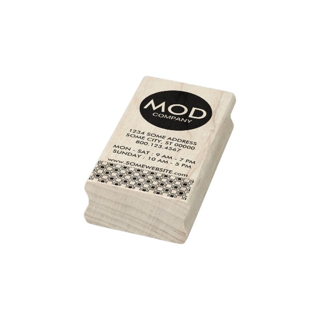 Mod-Firmenkarte Gummistempel (Stempel)