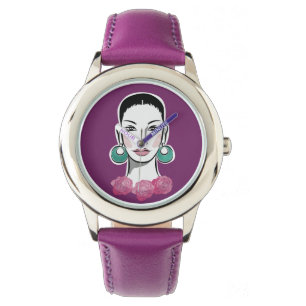 Mod Fleur 1960er-Frau Armbanduhr