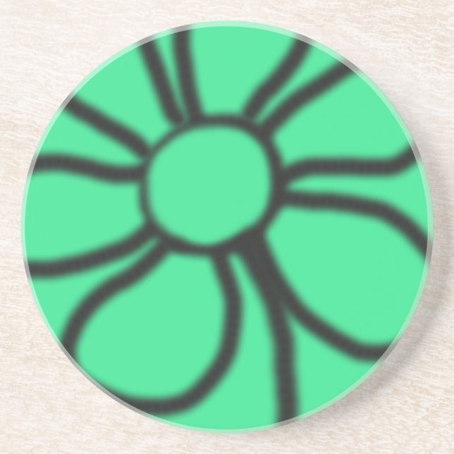 Mod Floral Untersetzer (grün) (Vorne)