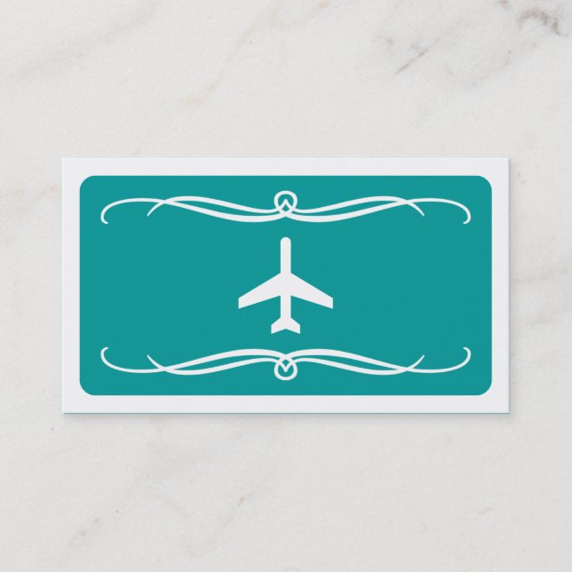 Mod-Flugzeug (Farbe kundengerecht) Visitenkarte (Vorderseite)