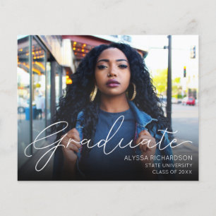 Mod-Foto-Graduierungspartei für Budgetskripte Flyer