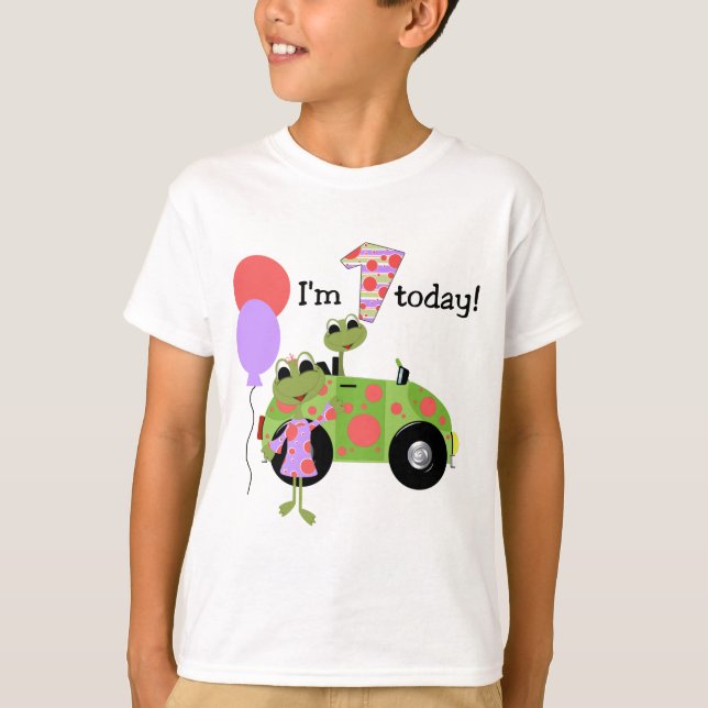 Mod Frogs 1. Geburtstag T-Shirt (Vorderseite)
