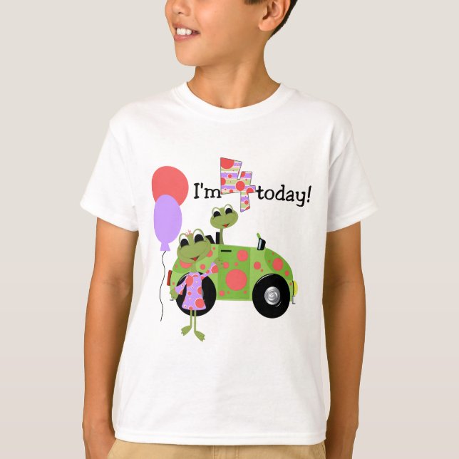 Mod Frogs 4th Birthday Tshirts et cadeaux (Devant)