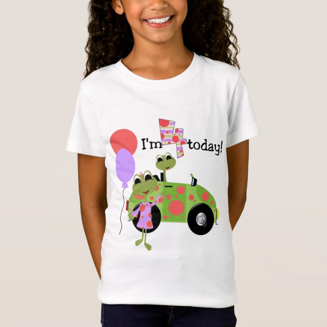 Mod Frogs 4th Birthday Tshirts et cadeaux (Devant)