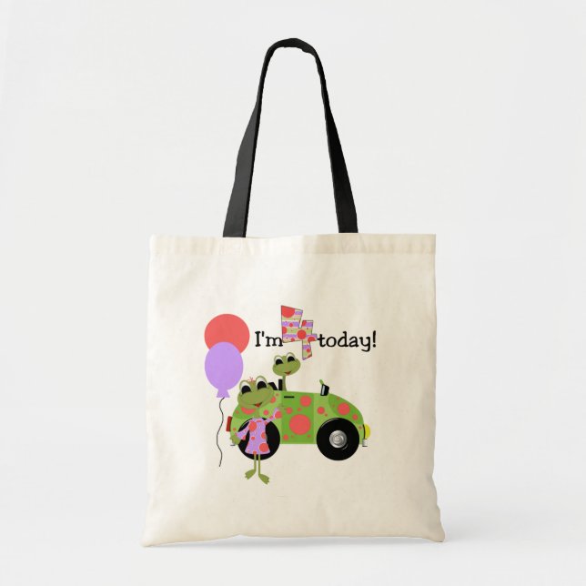 Mod Frogs 4th Birthday Tshirts und Geschenke Tragetasche (Vorne)