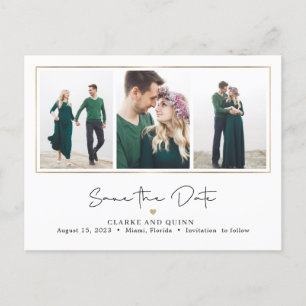 Mod Gallery EDITABLE FARBE Save the Date Postkarte