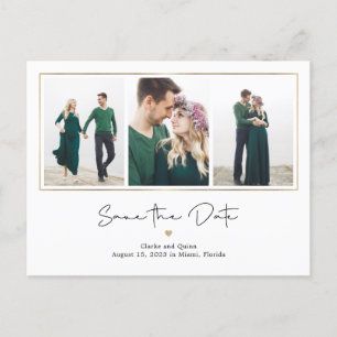 Mod Gallery EDITABLE FARBE Save the Date Postkarte