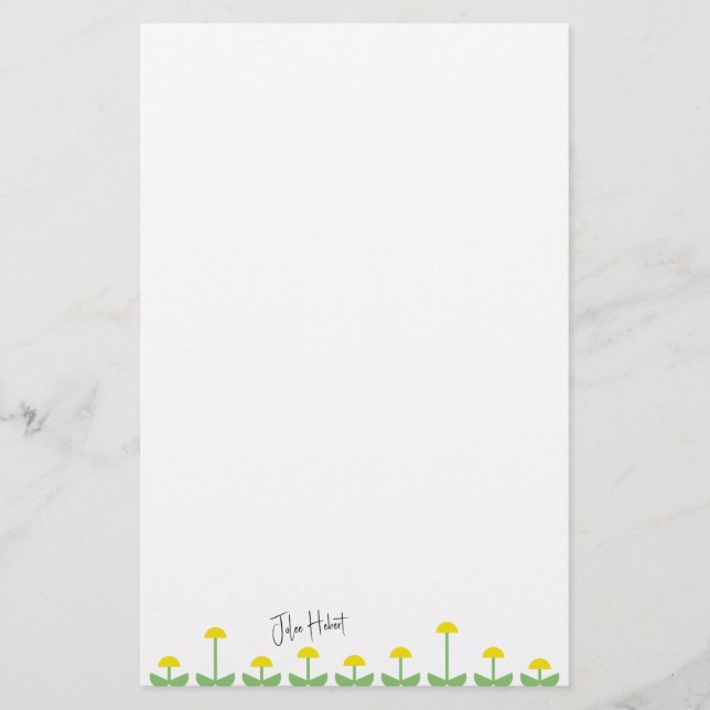 Mod Garden Briefpapier (Vorderseite)