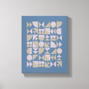 Mod Geometrische Formen des Retro-Mittelzentrums B Leinwanddruck