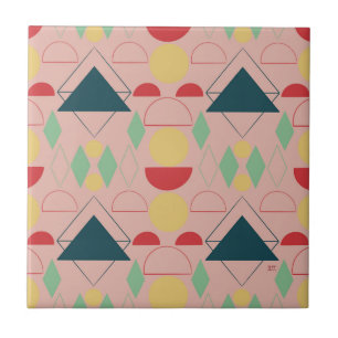 Mod Geometrische rosa Keramik - Tile Fliese