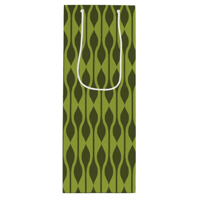 Mod Gift Wrap | Avocado Drops Geschenktüte Für Weinflaschen (Vorderseite)