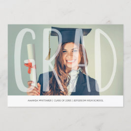 Mod Grad Letters Foto Abschluss Ankündigung