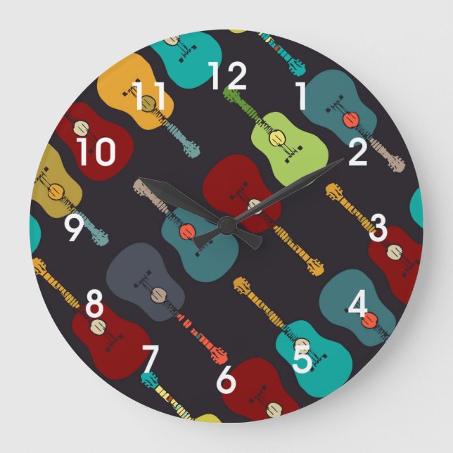 Mod Guitares acoustiques Horloge (Recto)