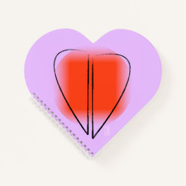 Mod Heart Heart Spiral Notebook Notizbuch