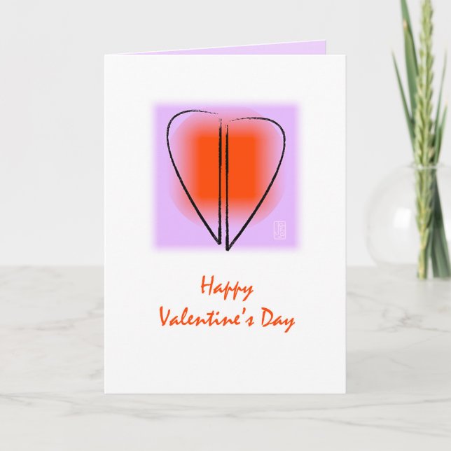 MOD Heart Liebe "I Liebe You" Valentinkarte Karte (Vorderseite)