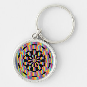 Mod Iridescent Dartboard Schlüsselanhänger