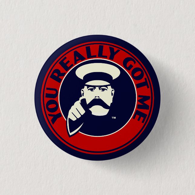 MOD-Knopf-Abzeichen. Die Schleifen "Sie got mich Button (Vorderseite)