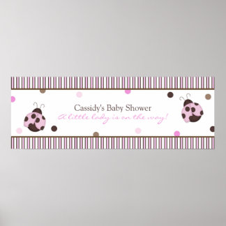 Mod Ladybug Baby Showbanner Poster