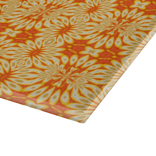 Mod Lemon-Scheiben und Orangensaftmuster Schneidebrett (Ecke)
