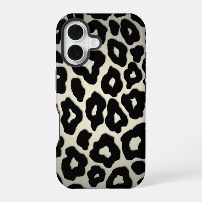 Mod Leopard iPhone 16 Hülle (Rückseite)