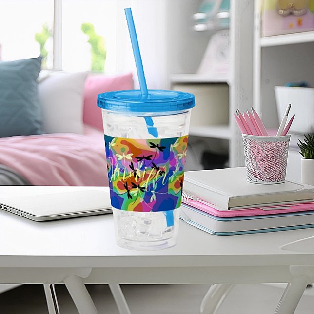 Mod-Libellen personalisiert Acryltrinkbecher (Von Creator hochgeladen)
