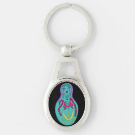 Mod Matryoshka Doll Schlüsselanhänger