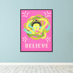 Mod Medusa Retro Pop Art Leinwanddruck