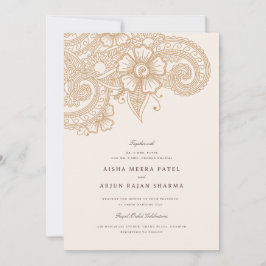 Mod Mehandi Einladung zur Hochzeit
