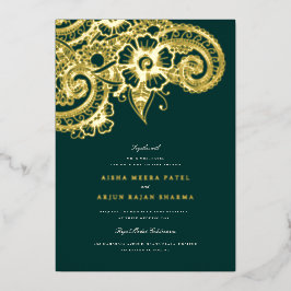 Mod Mehandi Einladung zur Hochzeit