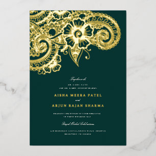 Mod Mehandi Einladung zur Hochzeit