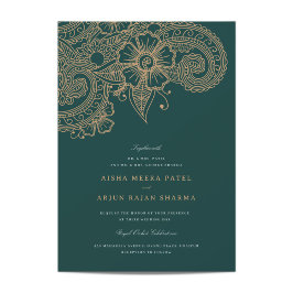 Mod Mehandi Einladung zur Hochzeit