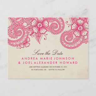 Mod Mehandi Enregistrer la carte postale Date