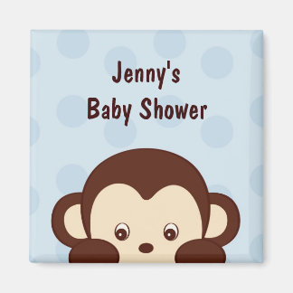 Mod Monkey Polka Dots Baby Duwer Gefälligkeitsmagn Magnet