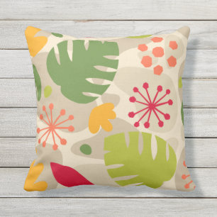 Mod Monstera Leaf Abstrakten Hawaiianische Tropenh Kissen