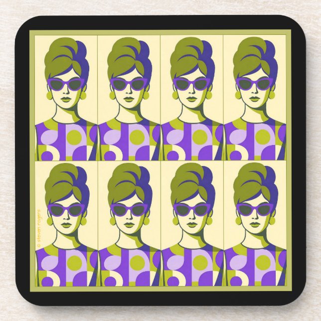 Mod Muse Getränkeuntersetzer (Vorderseite)