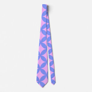 Mod-Muster aus dem Mittelalter in Pink und Periwin Krawatte