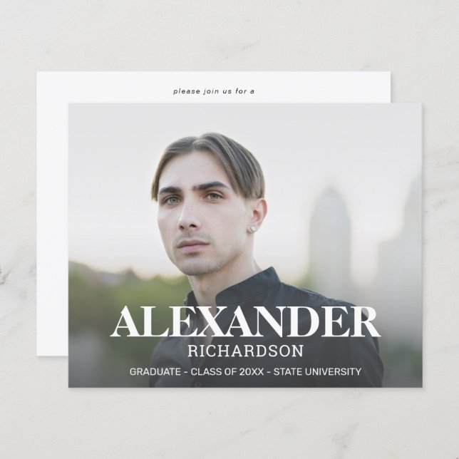 Mod Name Foto Graduation Party (Vorne/Hinten)