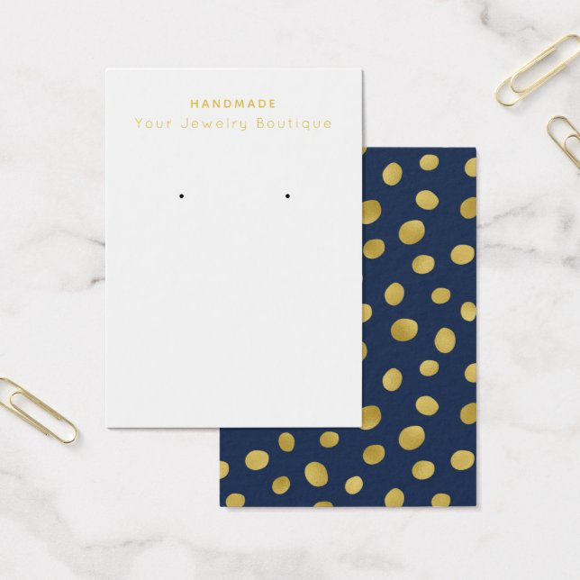 Mod Navy Blue Gold Circles erhalten Grafikkarten (Büro)