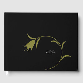 MOD OLIVE & SCHWARZE TULIP WEDD GÄSTEBUCH