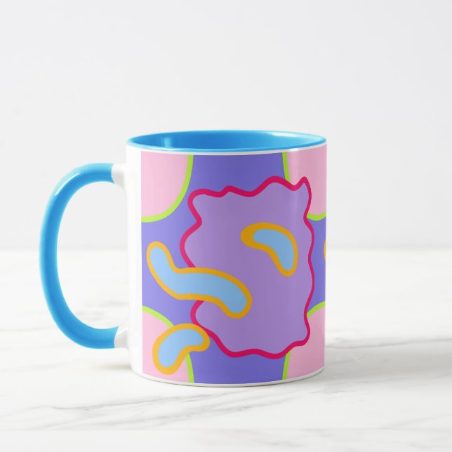 Mod Pastelblasen und Blobs Tasse (Links)