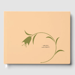 MOD PEACH & OLIVE TULIP WEDD GÄSTEBUCH