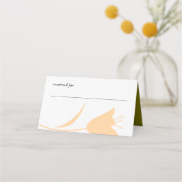 MOD PEACH & OLIVE TULIP WEDD PLATZKARTE