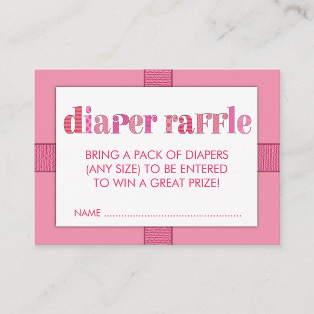 Mod Pink Babyduschduschmaschine Einhängevorrichtun Begleitkarte (Vorderseite)