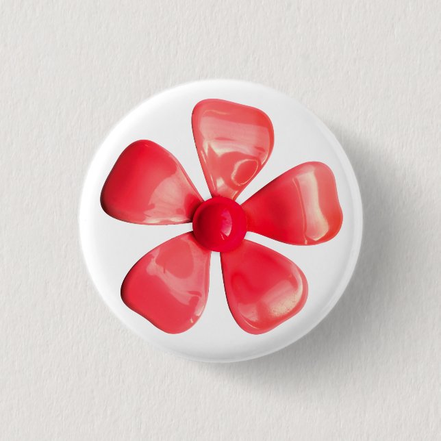 MOD PINK Blume Button - Bouquet Spring Summer Gard (Vorderseite)