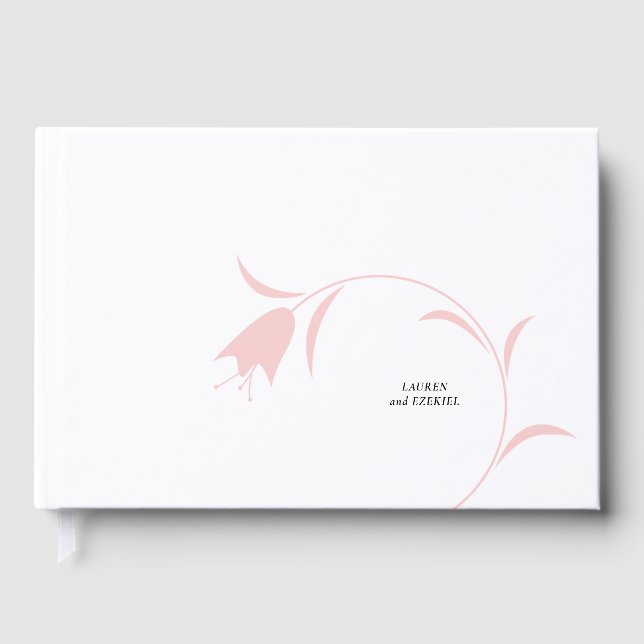 MOD PINK TULIP WEDDING GÄSTEBUCH (Vorderseite)