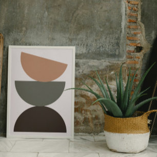 Mod Pod, Earth Tone Wall Art Poster