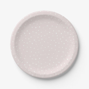 Mod Polka-Dots-Musterpapierplatte für Schwarz und  Pappteller