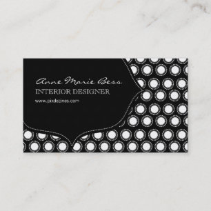 Mod Polka Dots Schokolade Visitenkarten Visitenkarte