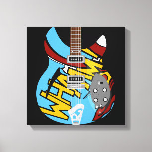 Mod Pop Art Gitarre Leinwanddruck