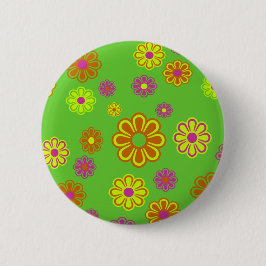 Mod Pop Blume Groovy Button